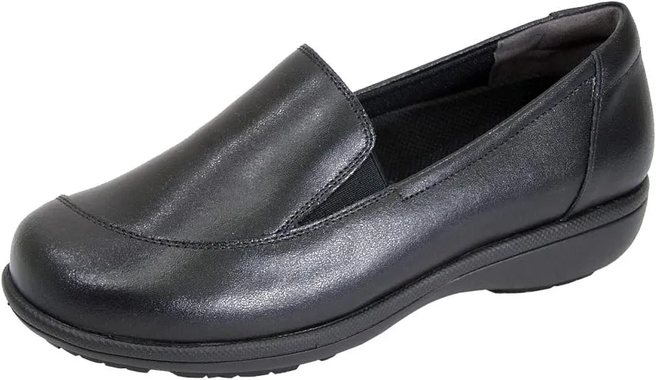 24 Hour Comfort Peggy Women's Wide Width Slip-On Leather Loafers