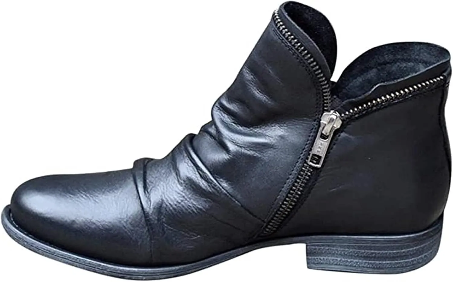 Boots For Women Cowgirl Short Booties Fashion Ankle Boots Cowboy Western Classic Retro Casual Round Toe Walking Shoes