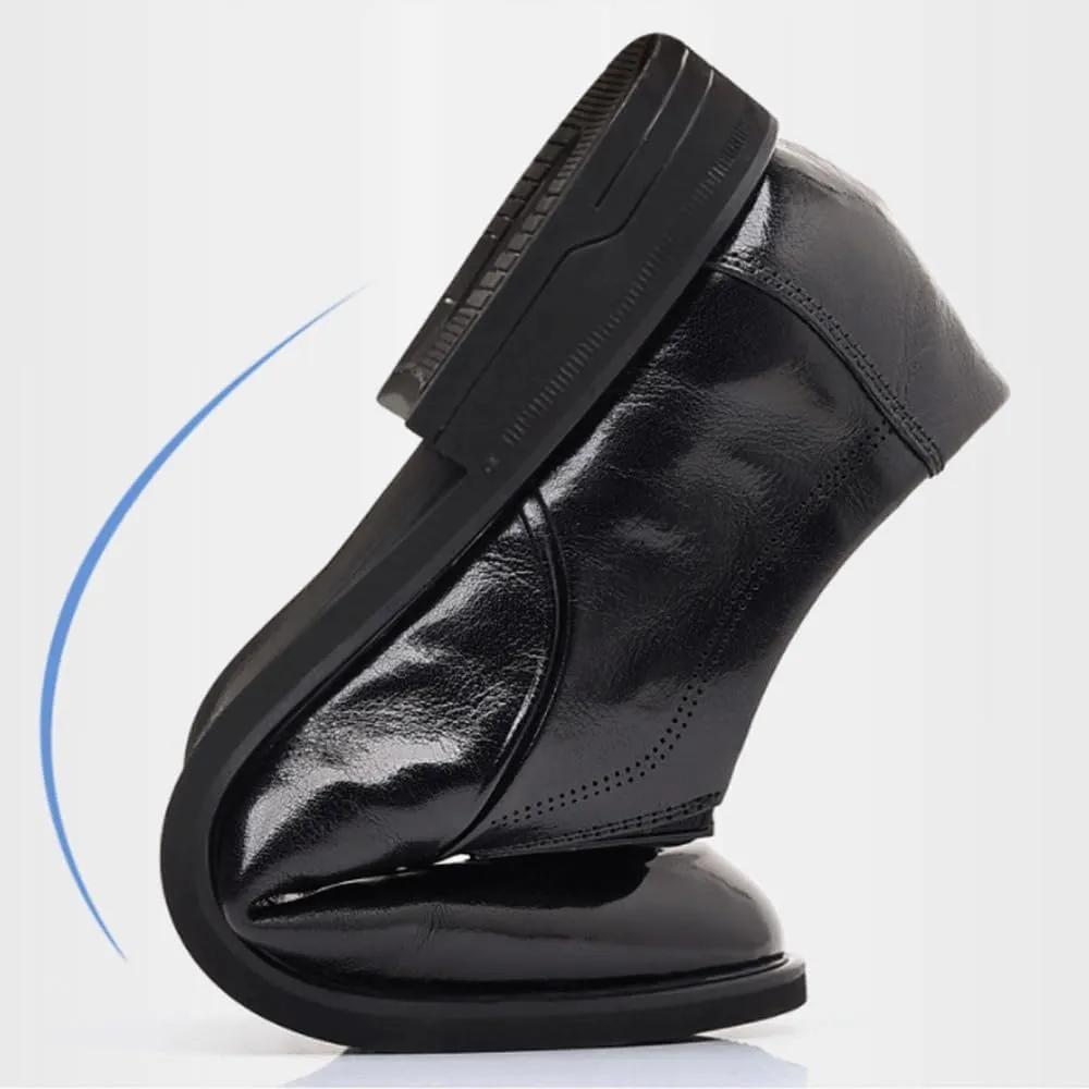 Business Shoes for Men Men's Comfort Orthopedic Dress Shoes Formal Loafers Dress Oxfords Mens Wedding Shoe Fashion Leather Footwear Elegant Male Flat Shoes