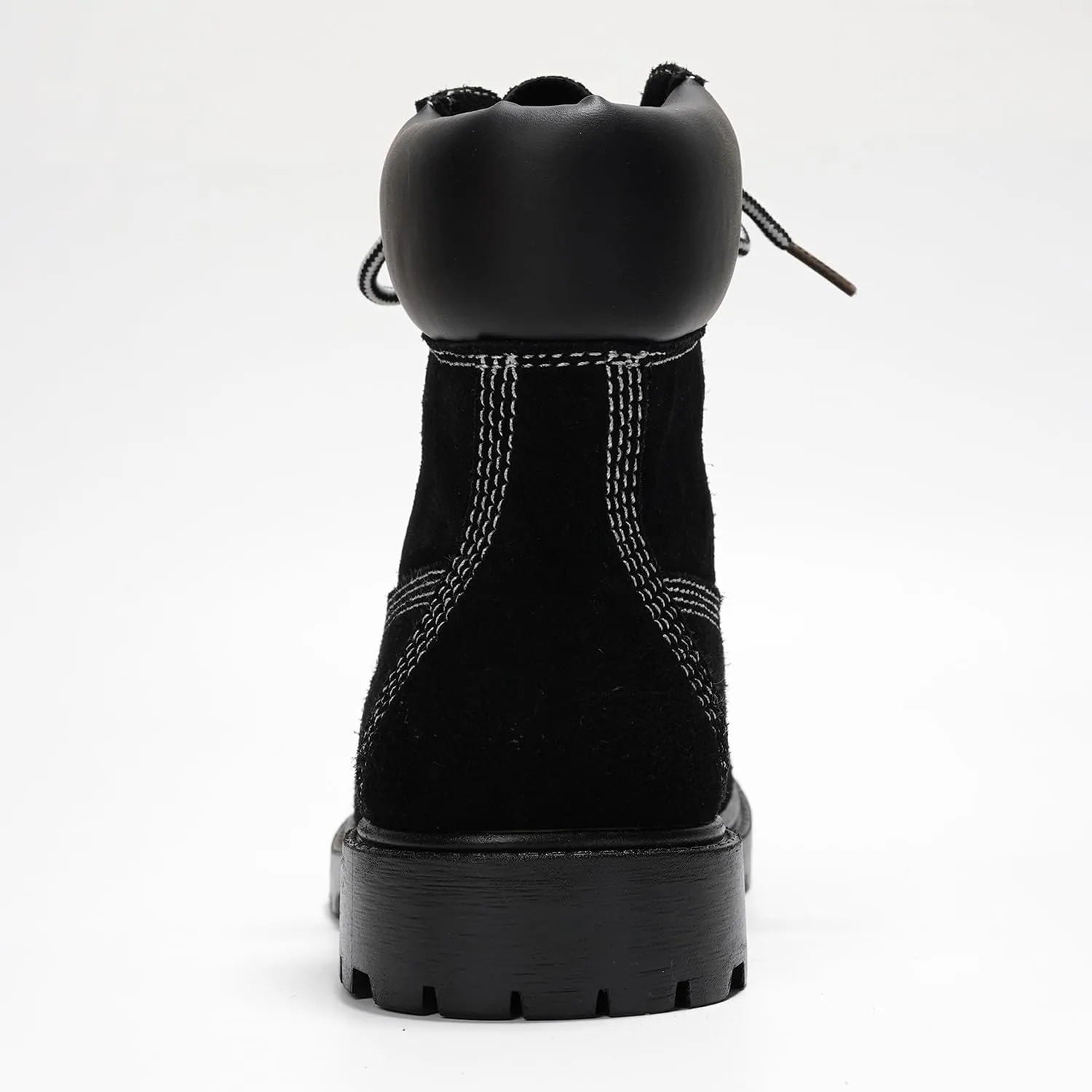 Cape Robbin Cow Suede Leather Slip-Resistant Ankle Boots Womens - Lace-Up Combat Boots - Water-Resistant Fall Moto Boots, Womens Winter Combat Boots (Alecia.A)