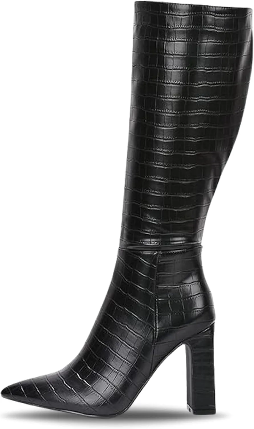 Cape Robbin Women's Mid-Calf Boots - Chunky Block Heel Ankle Booties (SayWhat-2)