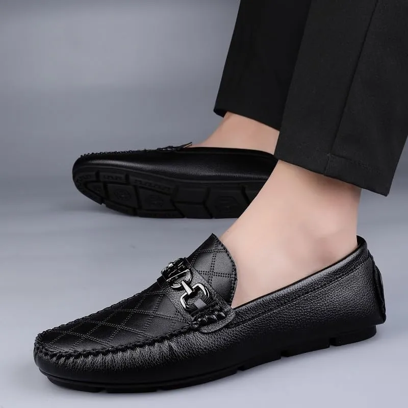 Comfort Soft Men Oxford Shoes Men's Slip-On Loafers Patent Leather Wedding Dress Shoes for Business Formal