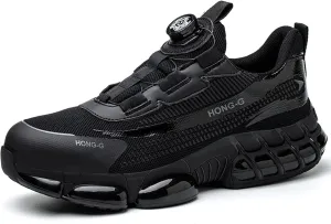 Couples Fashion Mesh Knob Plus Thick Soled Labor Protective Shoes Boots Men's And Women's Work Shoes Mens Lite Adapt 3 Sneaker Athletic Slip on Shoe