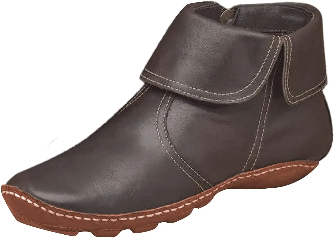 Gibobby Boots for Women Low Heel,Arch Support Boots Casual Flat Platform Short Ankle Boots Everyday Boots for Ladies