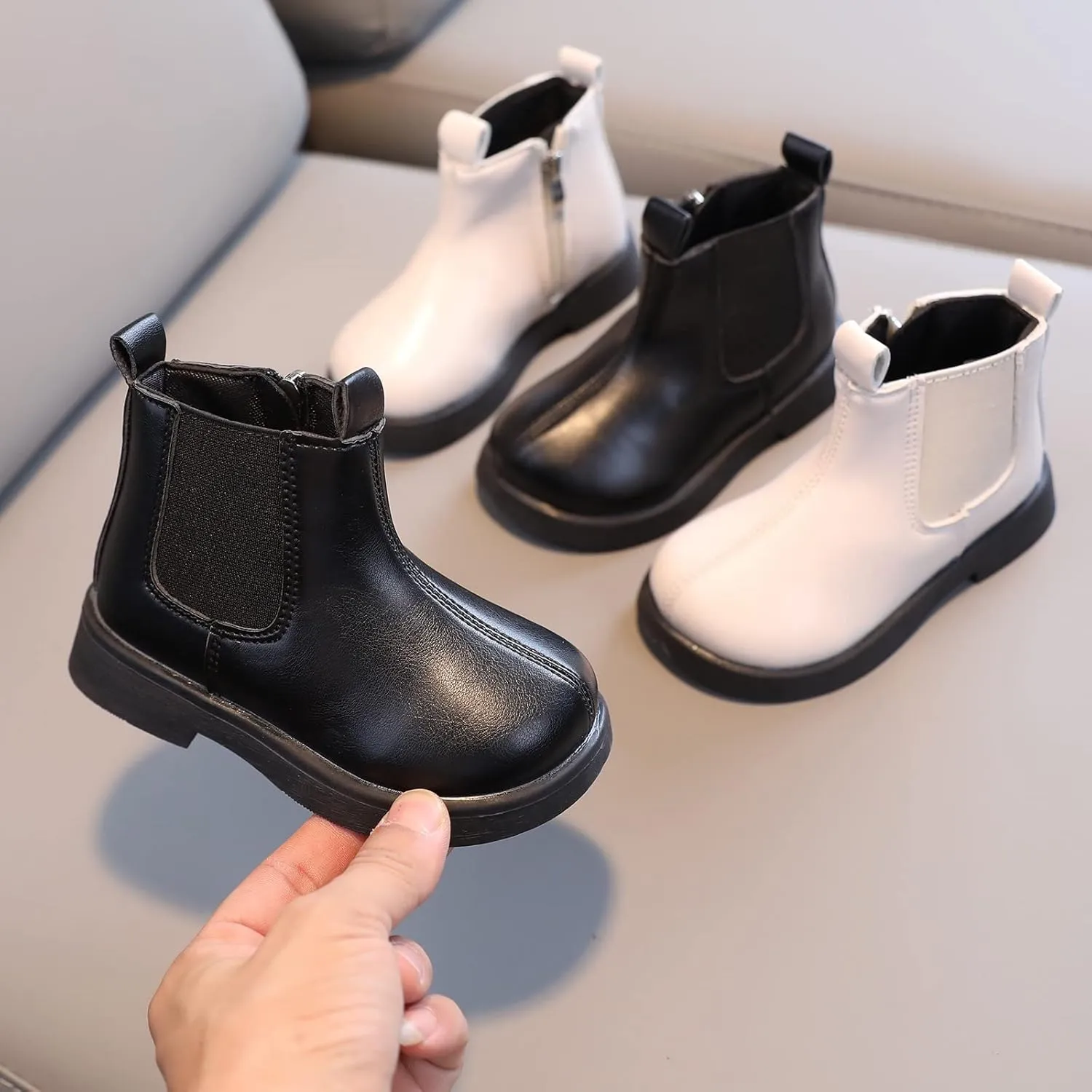 Girl Boots Toddler Girls Ankle Boots Little Kid Shoes Short Boots Girls School Leather Shoes High Top Ankle Boots