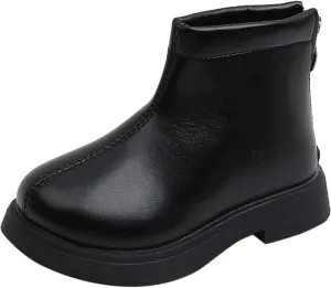 Girls Ankle Boots Toddler Girls Boots Little Kid Shoes Short Boots Short Windproof Girls School Outdoor Hiking Shoes