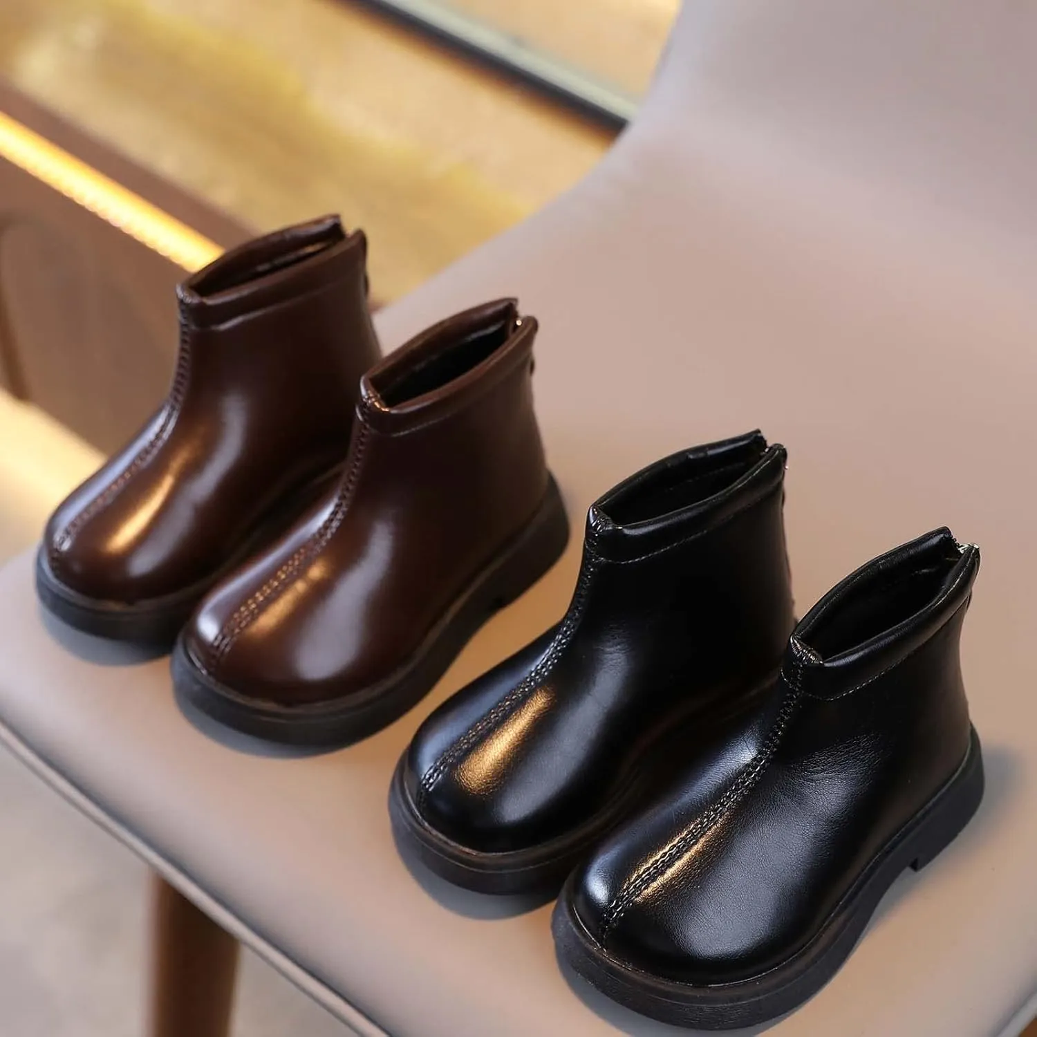 Girls Ankle Boots Toddler Girls Boots Little Kid Shoes Short Boots Short Windproof Girls School Outdoor Hiking Shoes
