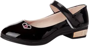 Girls Dress Shoes Mary Jane Shoes for Girls Low Heel Dress Shoes Party Wedding Flat for Little/Big Kids