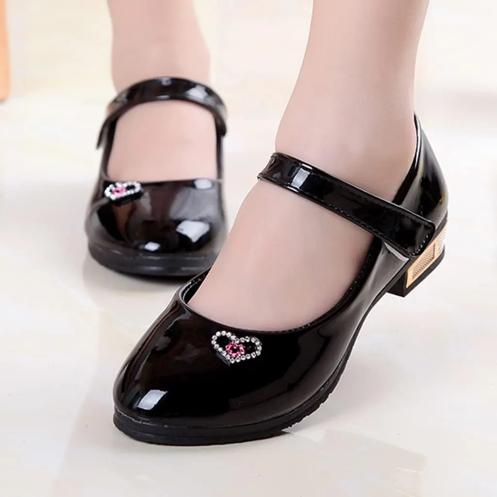 Girls Dress Shoes Mary Jane Shoes for Girls Low Heel Dress Shoes Party Wedding Flat for Little/Big Kids