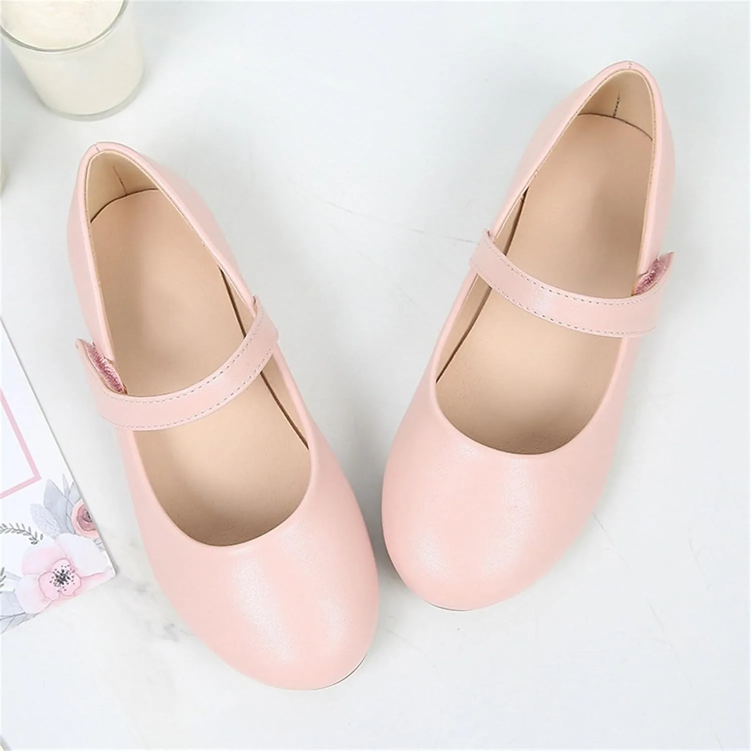 Girls Dress Shoes Patent Leather Ballet Flats Wedding Party School Uniform Shoes Little Girls Flower Girl Shoes