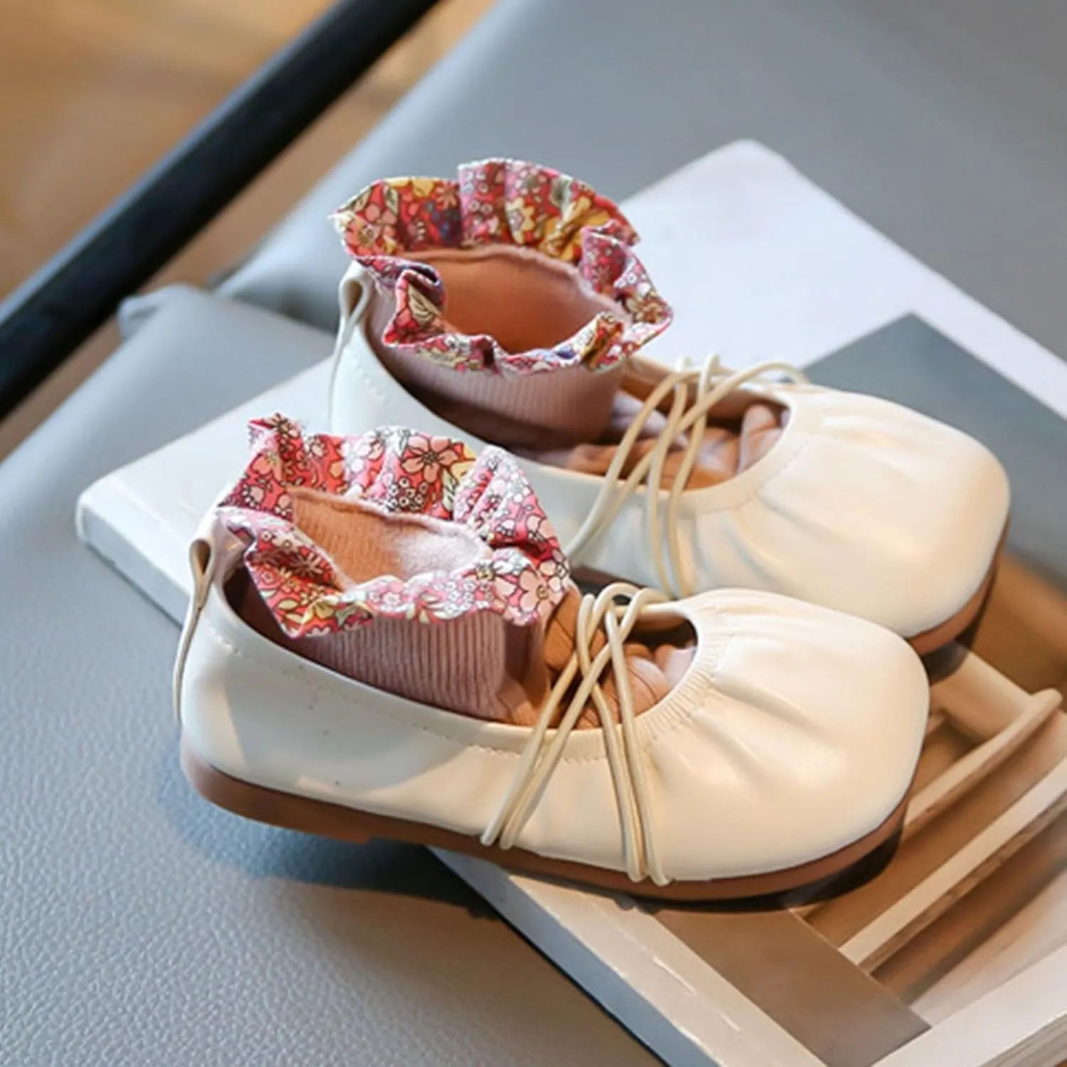 Girls Dress Shoes Toddler Mary Jane Ballet Flats Flower Girl School Party Wedding Shoes for Girls
