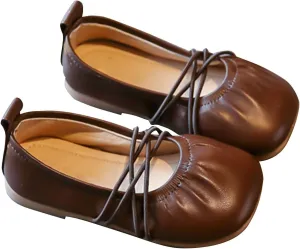 Girls Dress Shoes Toddler Mary Jane Ballet Flats Flower Girl School Party Wedding Shoes for Girls