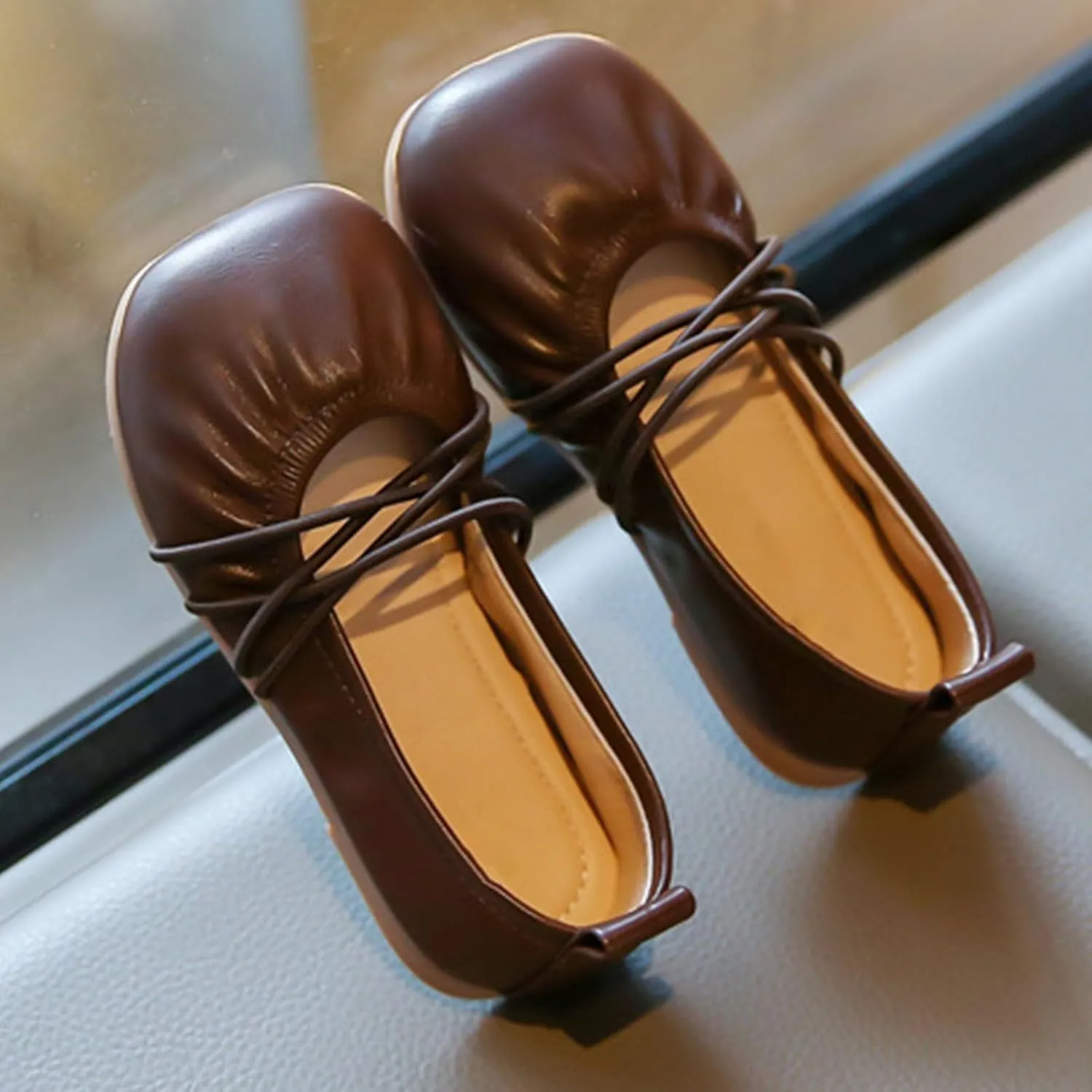 Girls Dress Shoes Toddler Mary Jane Ballet Flats Flower Girl School Party Wedding Shoes for Girls