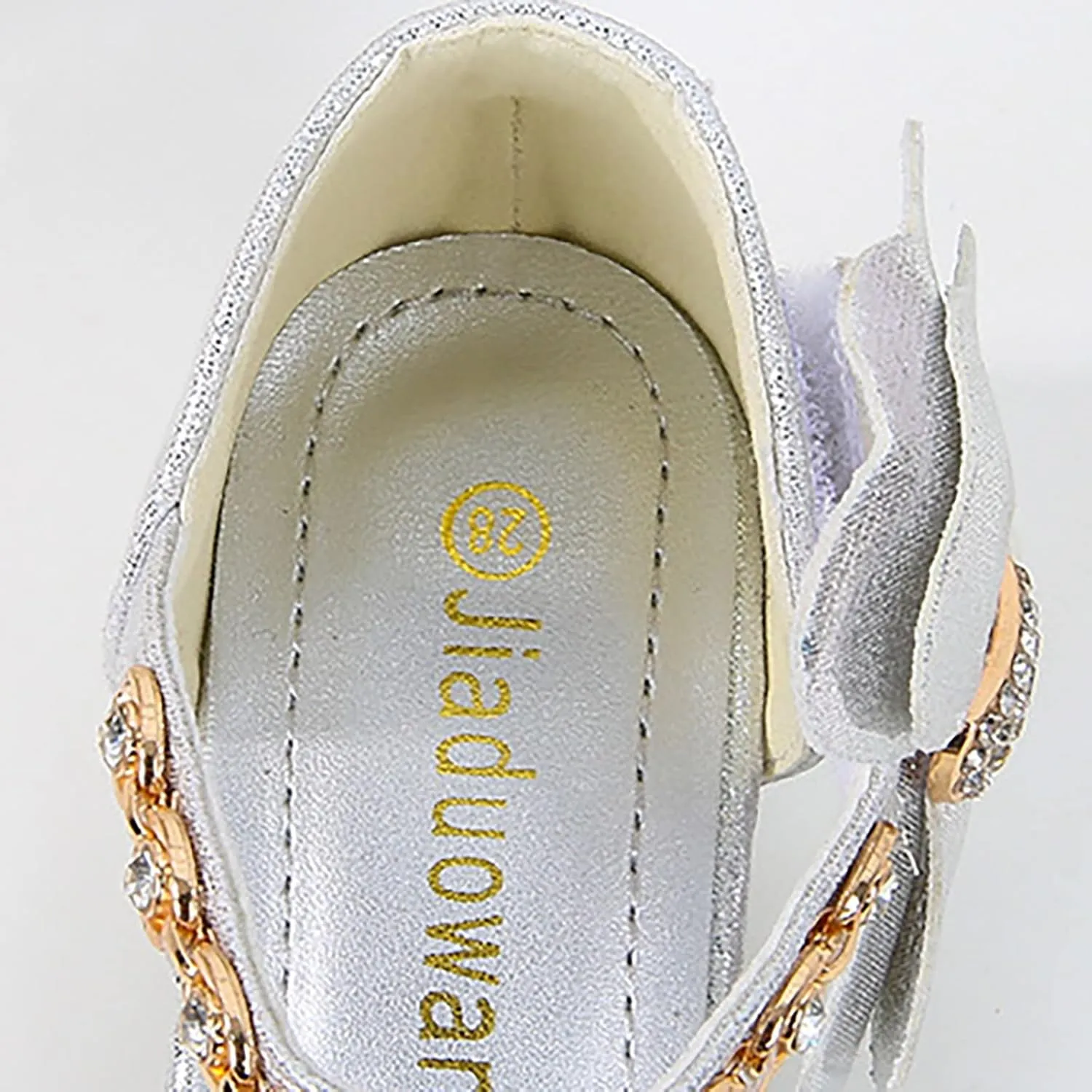 Girls Mary Jane Dress Shoes Rhinestones Bows Flower Girl Wedding Low Heels Pump Shoes Toddler Sandals Kids