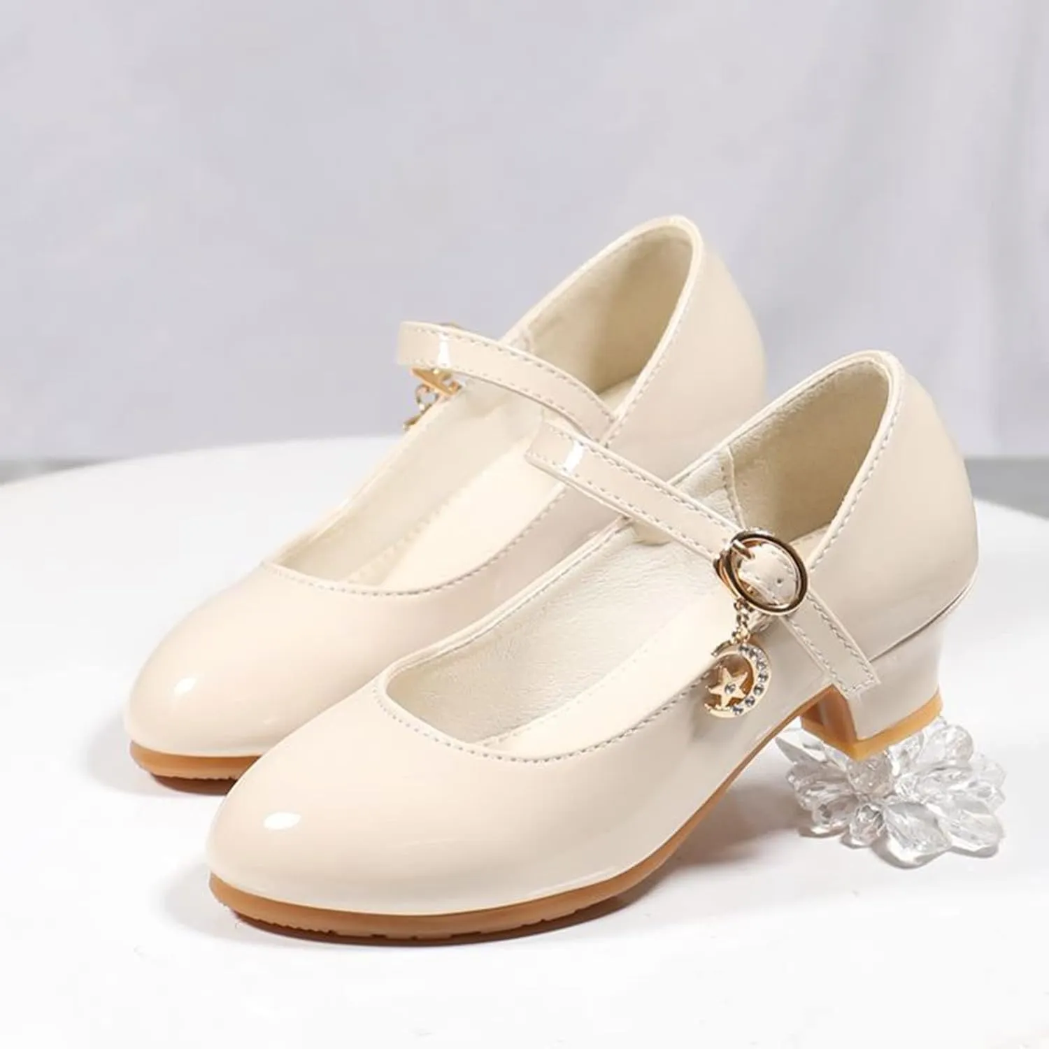 Girls Mary Jane Dress Shoes Toddler Flower Girl Wedding School Uniform Low Heels Little Kids Pump Shoes