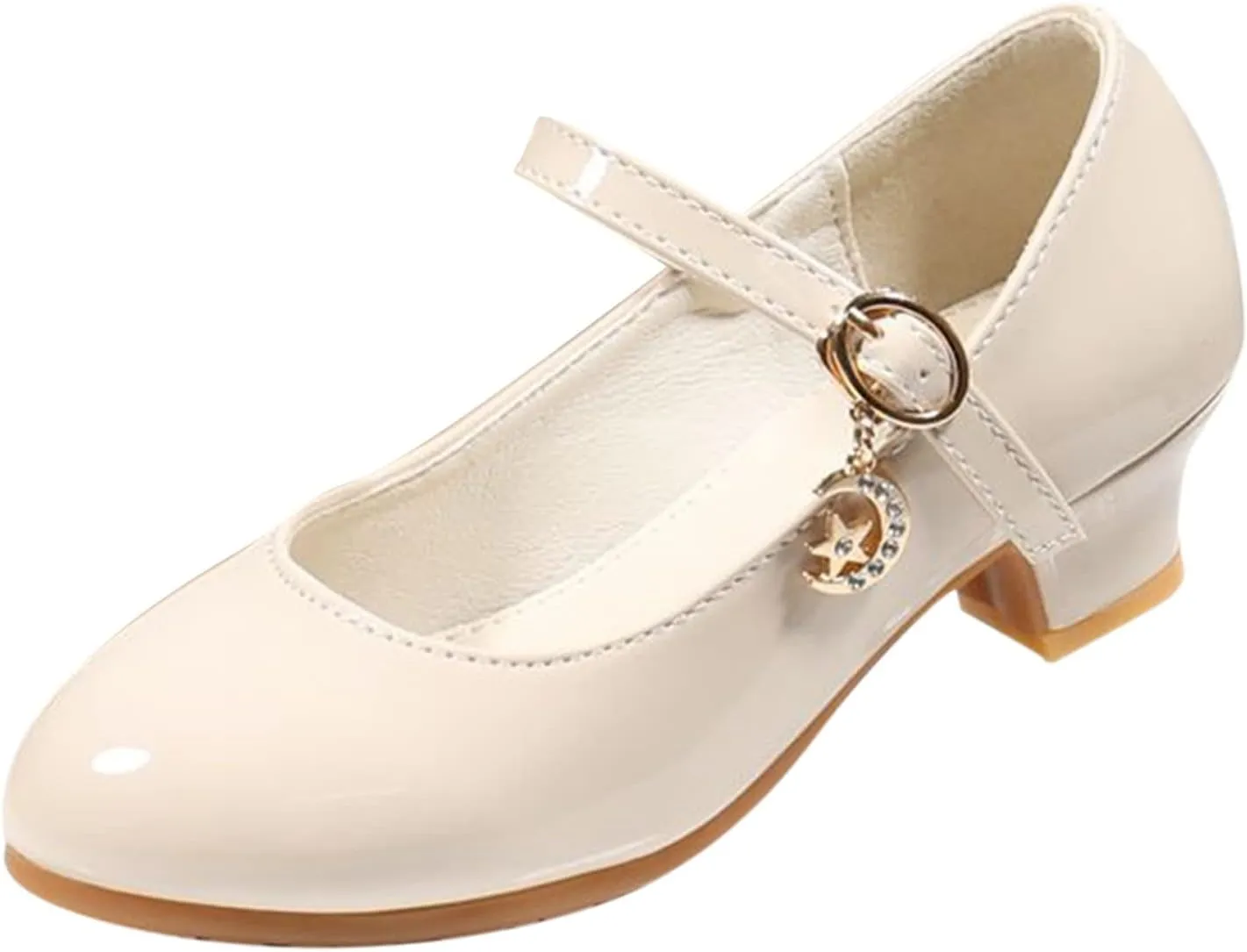 Girls Mary Jane Dress Shoes Toddler Flower Girl Wedding School Uniform Low Heels Little Kids Pump Shoes