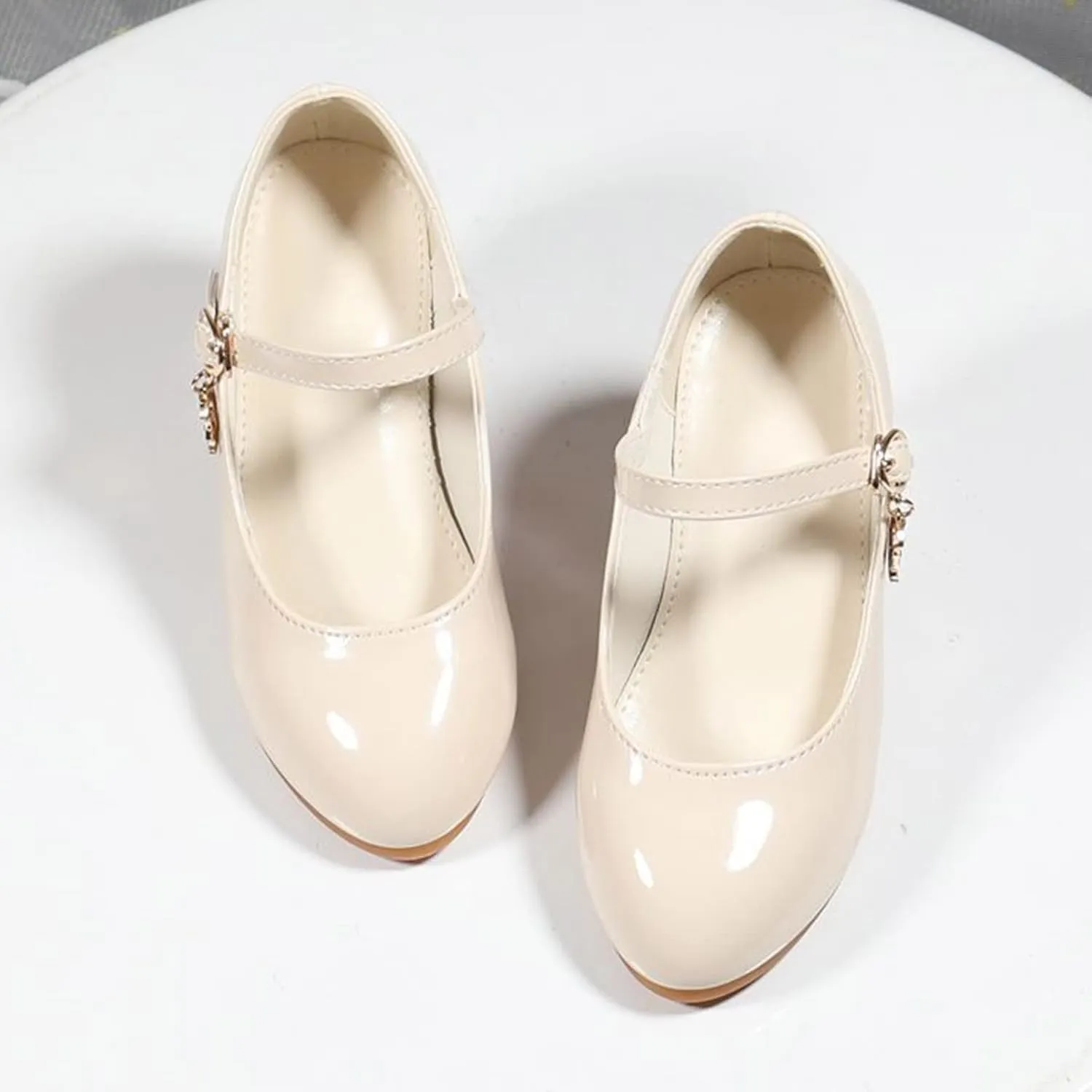 Girls Mary Jane Dress Shoes Toddler Flower Girl Wedding School Uniform Low Heels Little Kids Pump Shoes