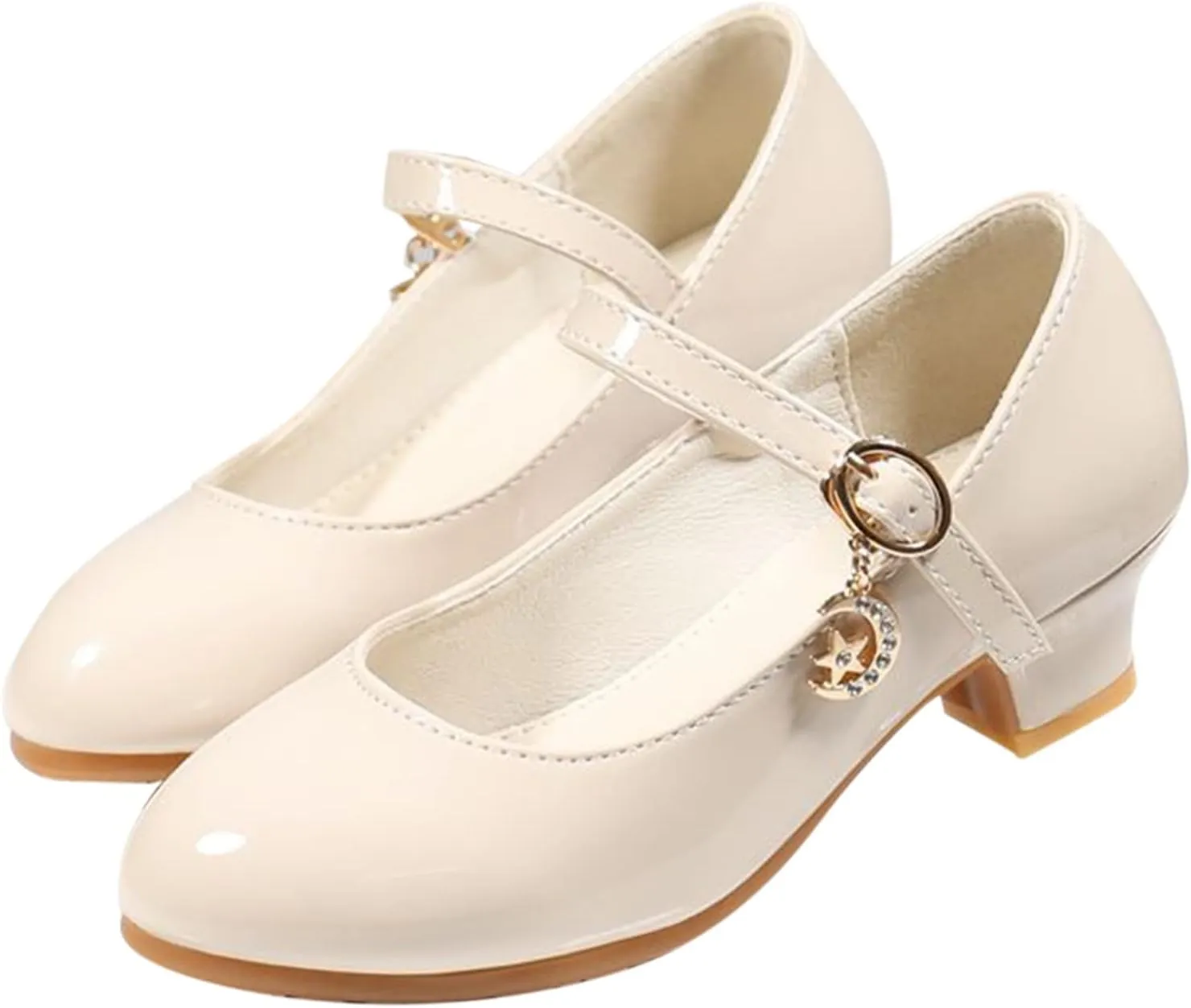 Girls Mary Jane Dress Shoes Toddler Flower Girl Wedding School Uniform Low Heels Little Kids Pump Shoes