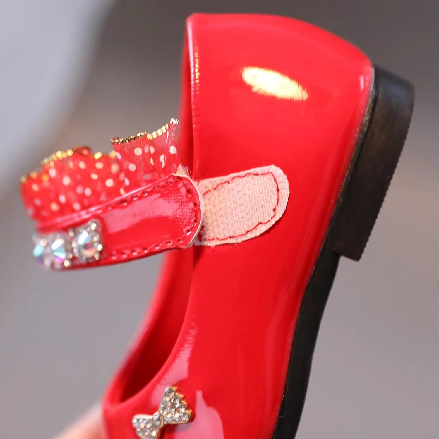 Girls Mary Jane Flats Toddler Girls Glitter Dress Wedding Ballet Shoes Patent Leather Shoes for Kids Dress up Shoes