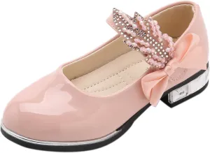 Girls Mary Jane Shoes Dress Shoes Flower Girl School Shoes Pump Patent Leather Shoes Low Heel Girls Dress up Shoes