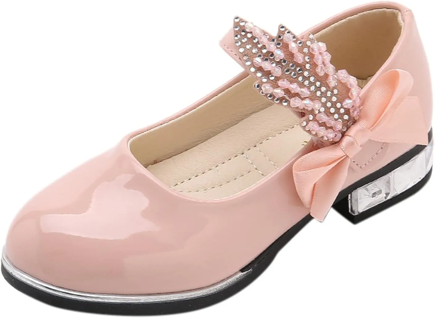 Girls Mary Jane Shoes Dress Shoes Flower Girl School Shoes Pump Patent Leather Shoes Low Heel Girls Dress up Shoes