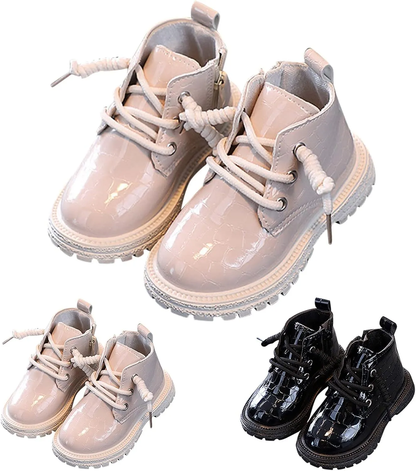 Girls Riding Boots Fashion All Seasons Children Boots For Boys And Girls Ankle Boots Water Proof PU Leather Fall Boots