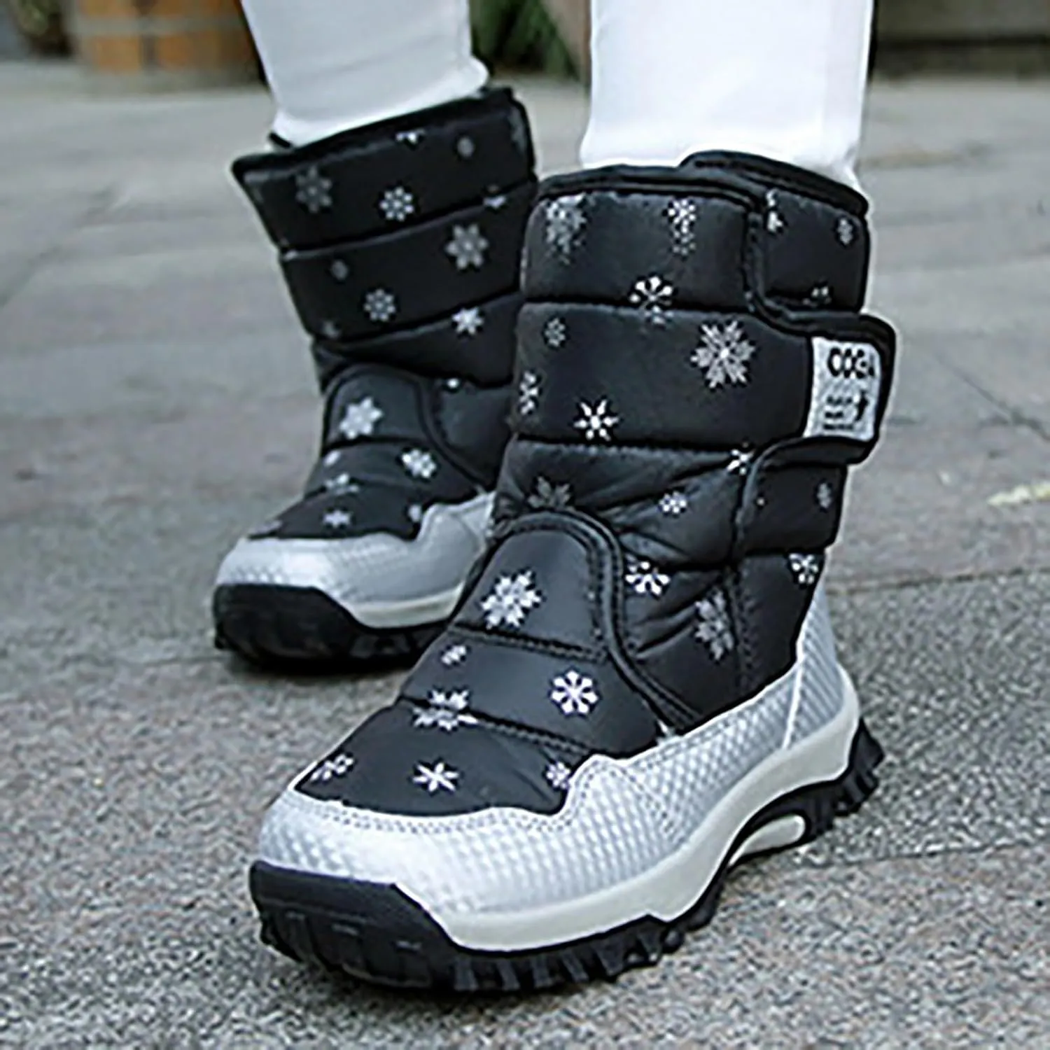 Girls Winter Boots Toddler Warm Boots Winter Fully Fur Lined Warm Shoes Outdoor Slip Resistant Cold Weather Shoes