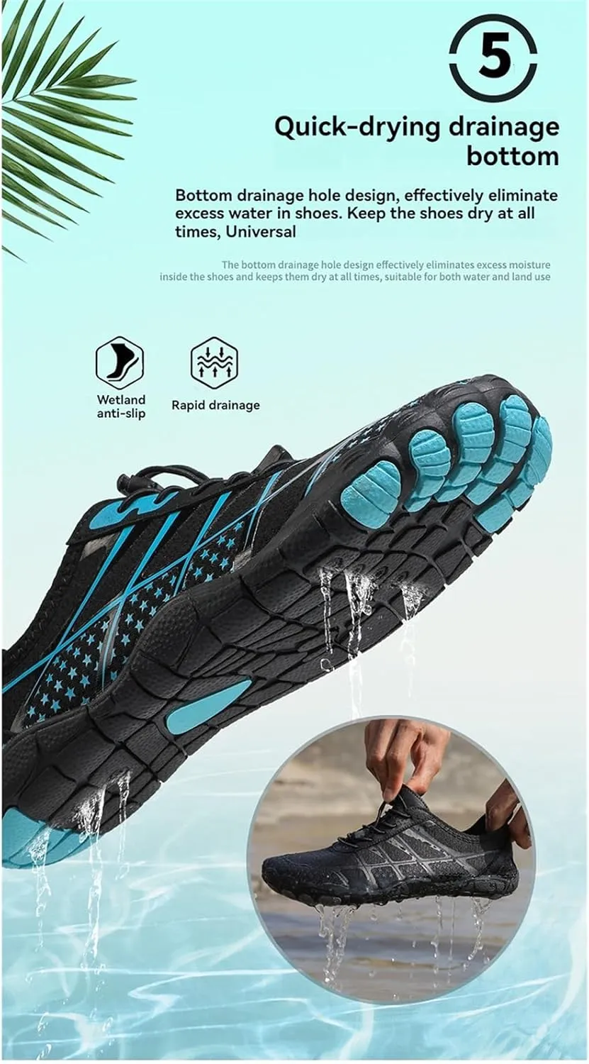 Grounded Footwear for Women Men Hiking Barefoot Shoes Non-Slip Sneakers Water Resistant Casual Lightweight Comfortable Gym Athletic Shoe Outdoor Swimming Beach Watershoes Soft Running&Walking Sneaker
