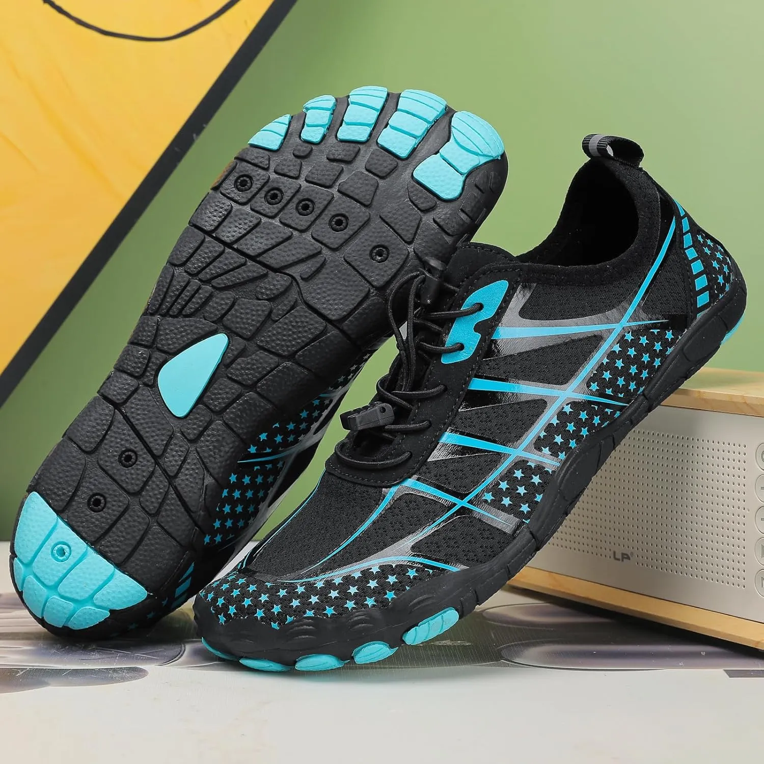 Grounded Footwear for Women Men Hiking Barefoot Shoes Non-Slip Sneakers Water Resistant Casual Lightweight Comfortable Gym Athletic Shoe Outdoor Swimming Beach Watershoes Soft Running&Walking Sneaker