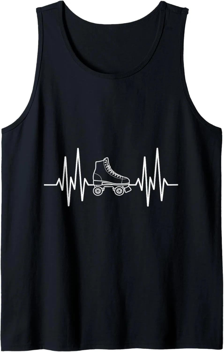 Heartbeat EKG Roller Skate Shoes Roller Skating Tank Top