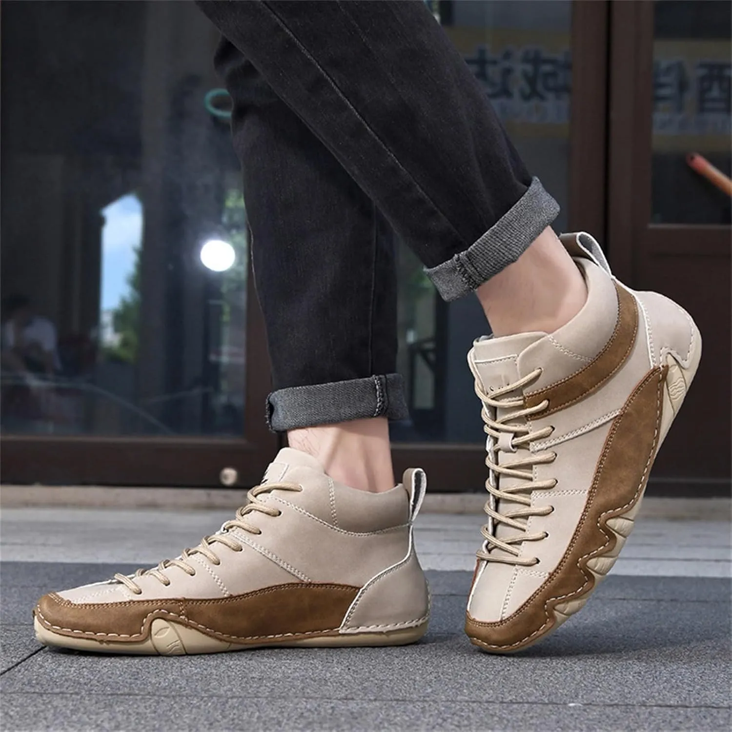 High Top Sneakers for Women Men Dress Shoes Mens Casual Sneakers Lightweight Wide Toe Box Trendy Casual Loafers for Women Comfort Women's Sneakers with Arch Support