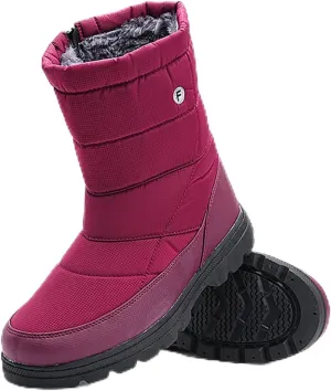 Hiking Boots Women Women's Winter Warm Plus Cotton Thickened Snow Boots For Men Non Slip Splash Zipper Booties