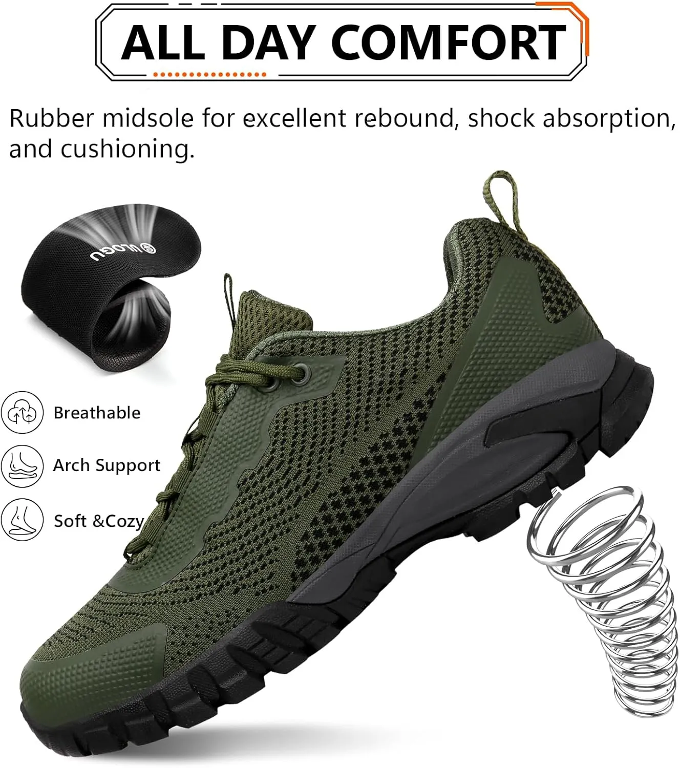 Hiking Shoes Women Waterproof Lightweight for Trail Trekking Camping Outdoor