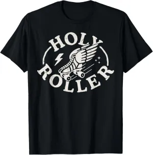 Holy Roller Skating Skater Skate Shoes Retro Vintage 70s/80s T-Shirt