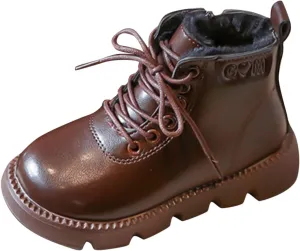 Infant Boots Fashion Spring And Autumn Children Boots Boys And Girls Ankle Boots Thick Bottom Non Leather Comfort Shoes