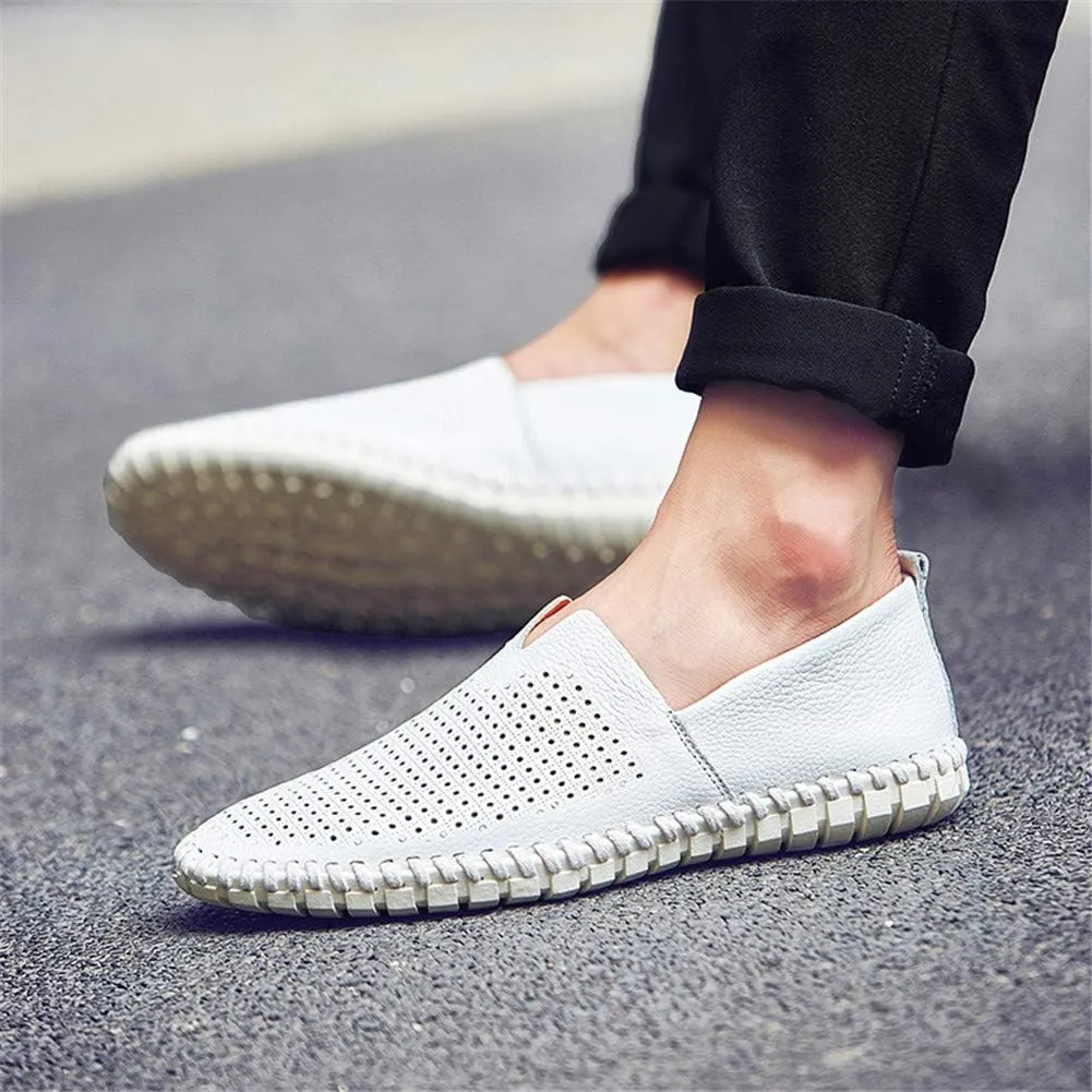 JOYVIP Mens Soft Leather Loafers Driving Moccasins Handmade Slip-On Shoes