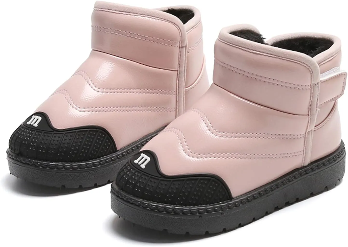Kids Ankle Boots Baby Shoes Toddler Boots Fashion Soft Bottom Toddler Shoes Plus Velvet Thick Non Slip Walking Boot