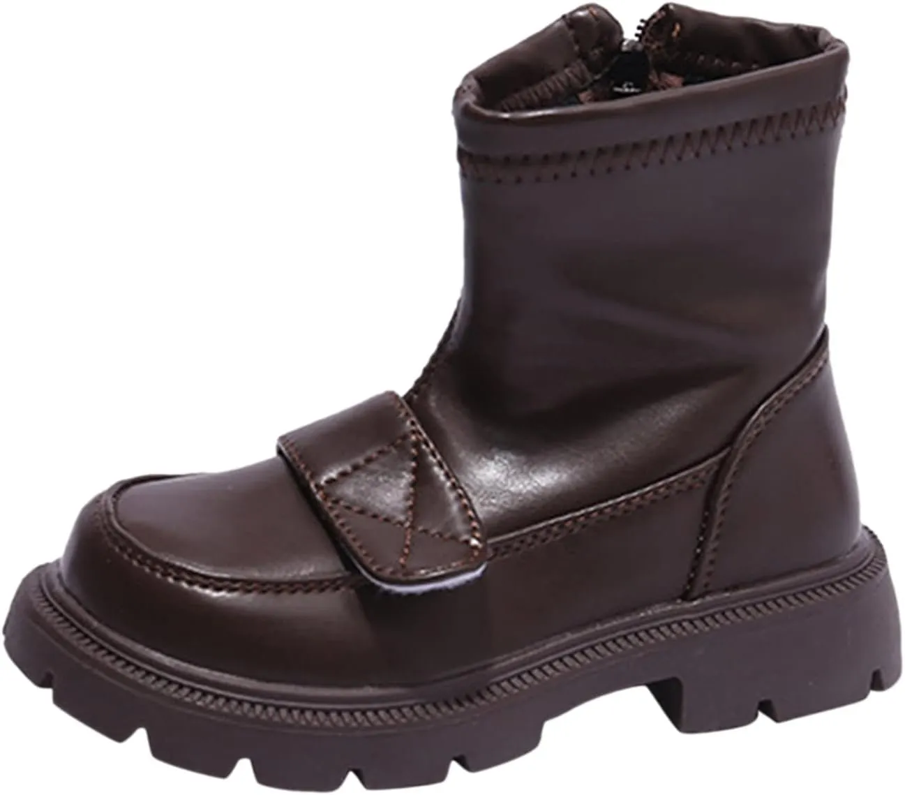 Kids Ankle Boots Fashionable Winter Children Boots Boys And Girls Ankle Boots Thick Sole Non Slip Plush Walking Boot