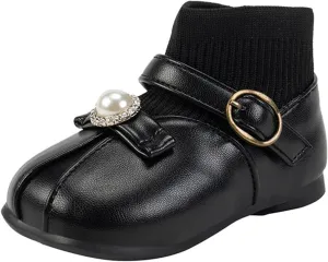 Kids Girls Ankle Bootie Girls Spring Autumn Winter Short Boots Little Girl Flying Woven Princess Classic Hiking Boots