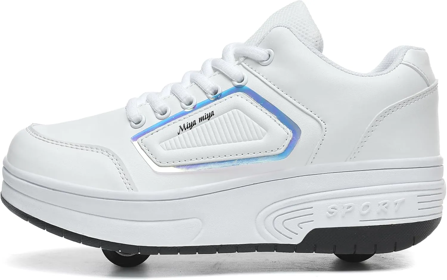 Kids Roller Skate Shoes with Wheels Roller Sneakers for Boys Girls Kids Deformation Wheeled Shoes ﻿