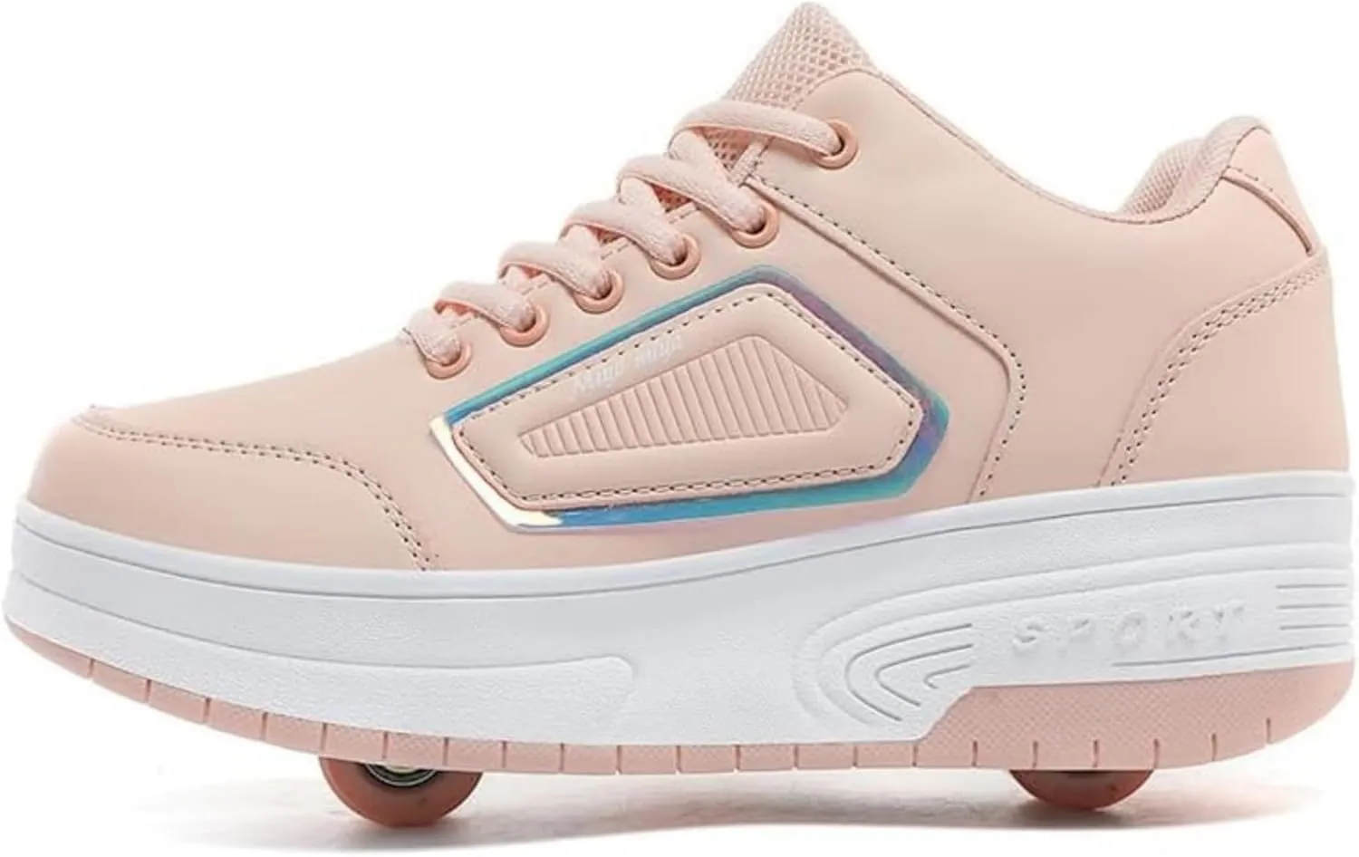 Kids Roller Skate Shoes with Wheels Roller Sneakers for Boys Girls Kids Deformation Wheeled Shoes ﻿