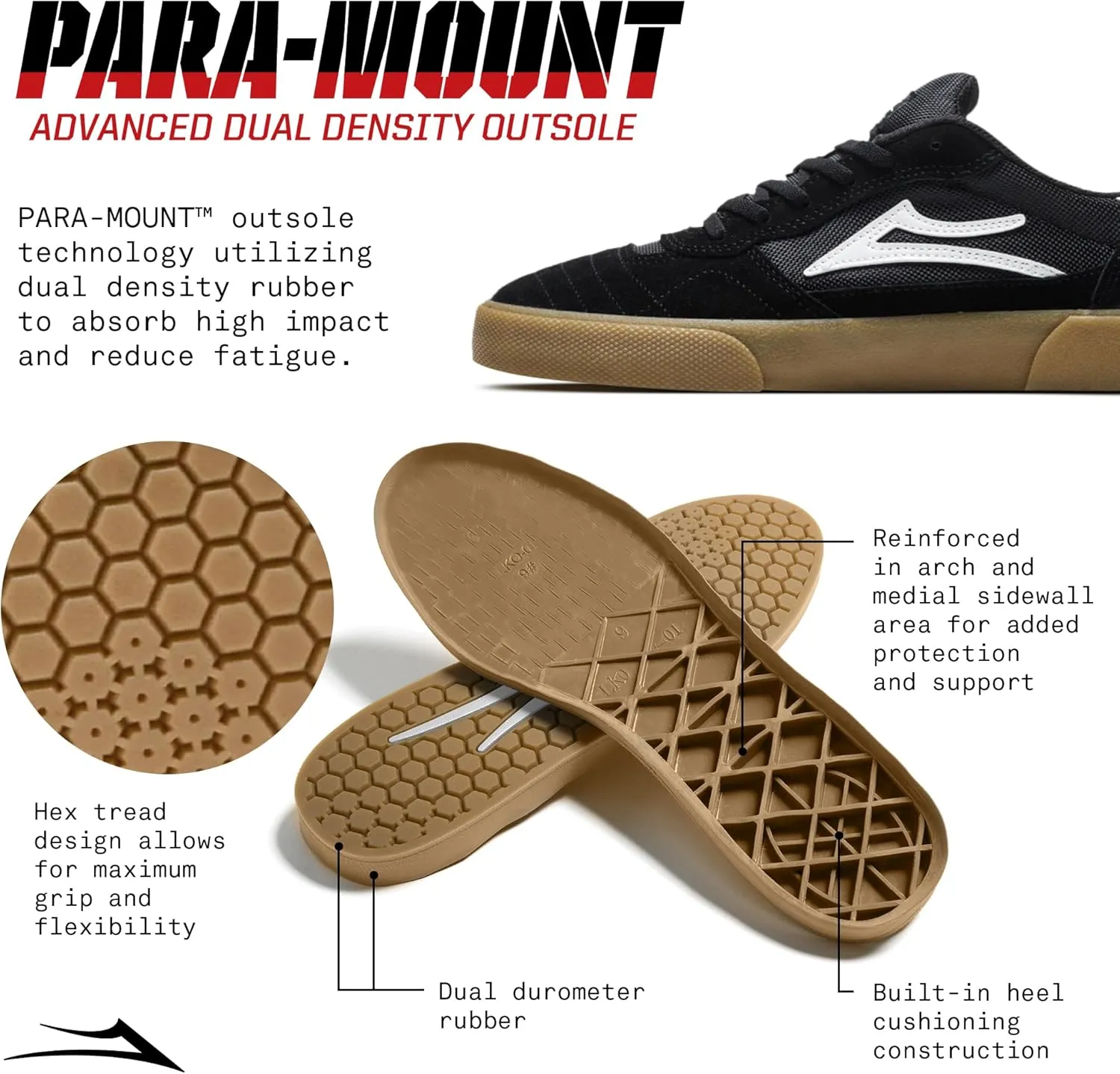 Lakai Men’s Cambridge Low-Top Skateboarding Shoe