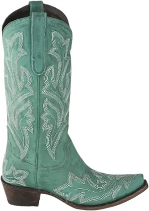 Lausiuoe Cowboy Boots For Women Wide Calf Wide Foot Cowgirl Western Boots Embroidery Low Heel Knee High Chunky Heel Boot