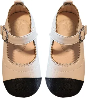 Little Girls Dress Shoes Toddler Ballerina Ballet Flats Kids Mary Janes for Wedding Church Easter Party School