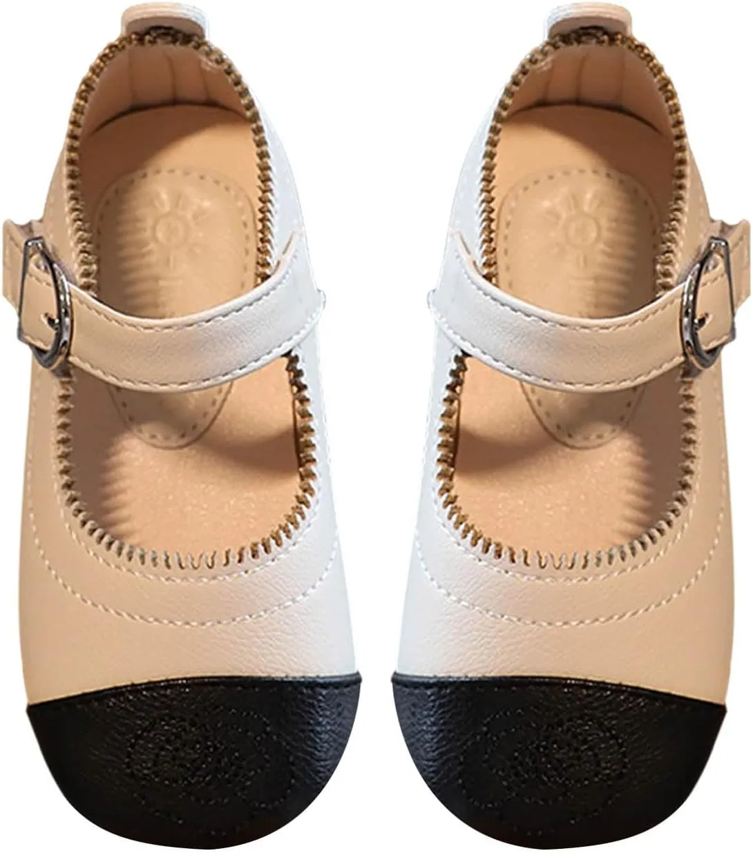 Little Girls Dress Shoes Toddler Ballerina Ballet Flats Kids Mary Janes for Wedding Church Easter Party School