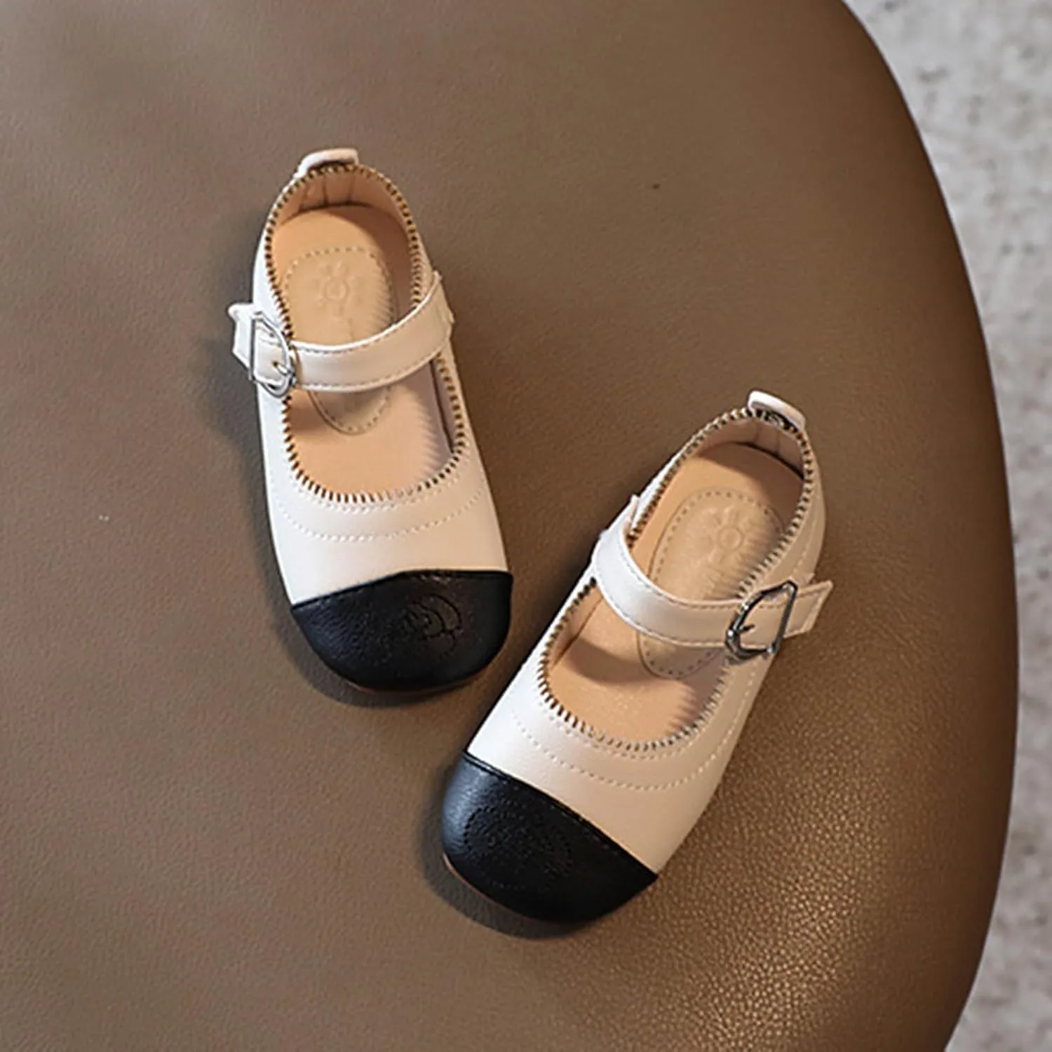Little Girls Dress Shoes Toddler Ballerina Ballet Flats Kids Mary Janes for Wedding Church Easter Party School