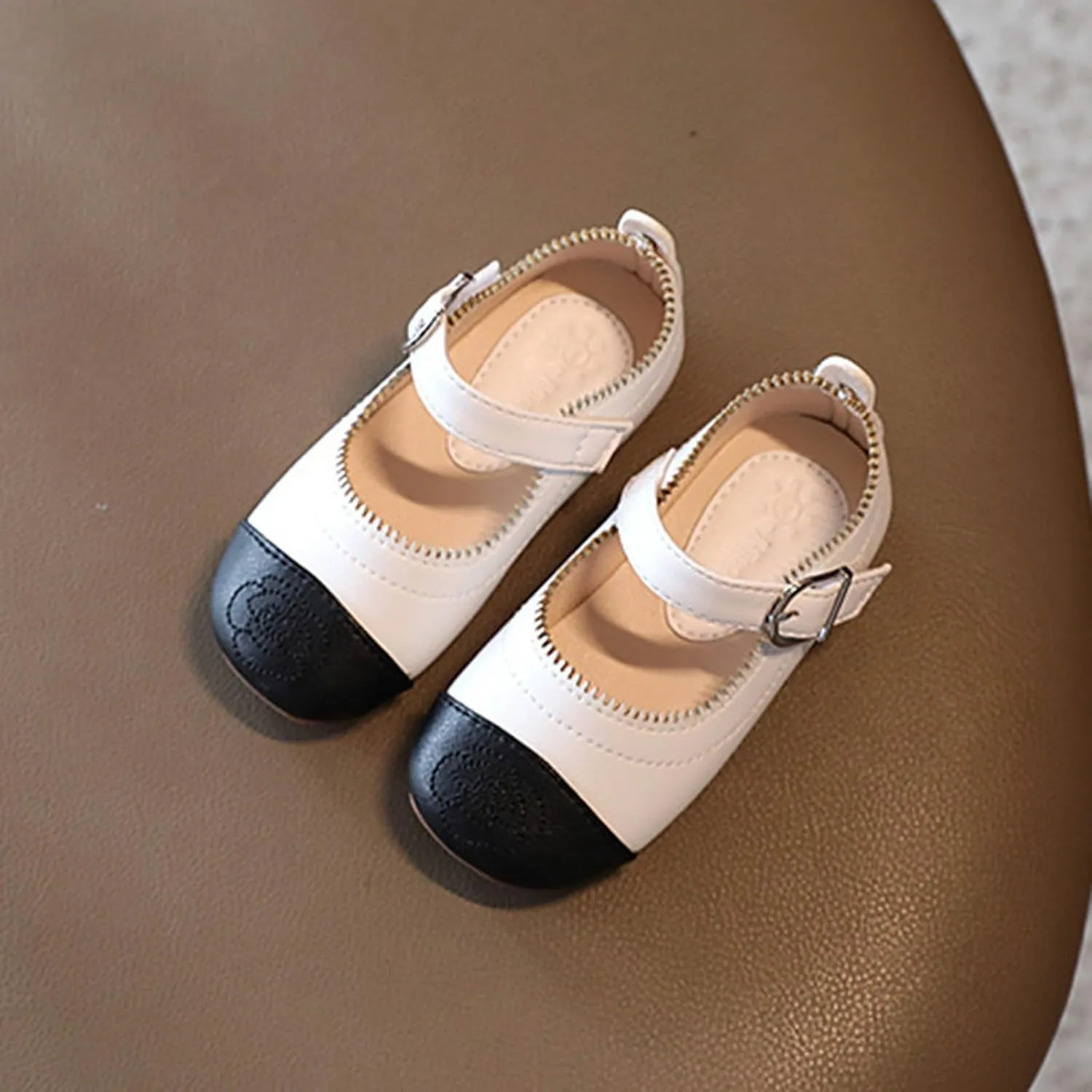 Little Toddler Girls Dress Shoes Ballerina Ballet Flats Kids Mary Janes for Wedding Church Easter Party School