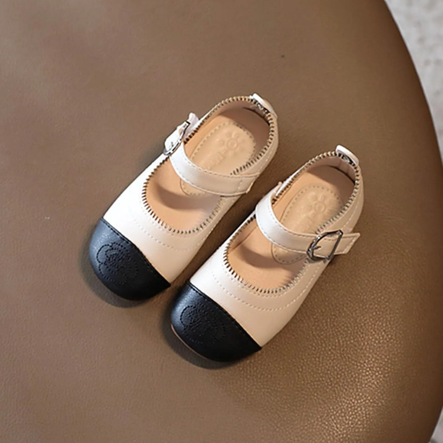 Little Toddler Girls Dress Shoes Ballerina Ballet Flats Kids Mary Janes for Wedding Church Easter Party School