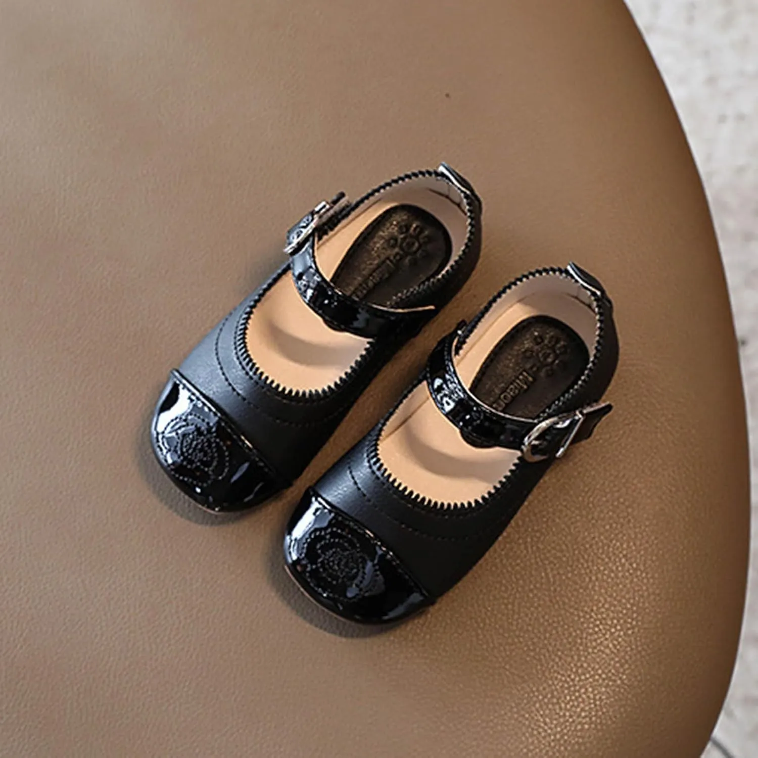 Little Toddler Girls Dress Shoes Ballerina Ballet Flats Kids Mary Janes for Wedding Church Easter Party School