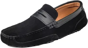Loafers for Men Suede Leather Loafers Casual Driving Moccasins Slip-On Boat Shoes